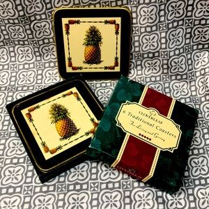 Vintage Cloverleaf coaster set NIB